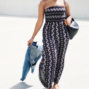 Urban Outfitters Strapless Jumpsuit
